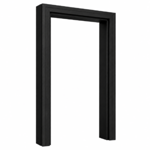 wpc door frame matte black